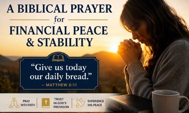 A Biblical Prayer for Financial Peace and Stability